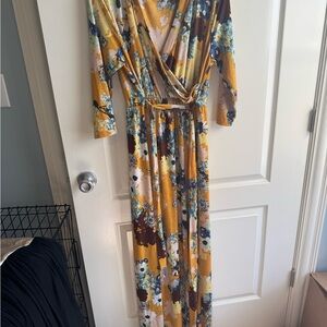 Yellow Floral Dress